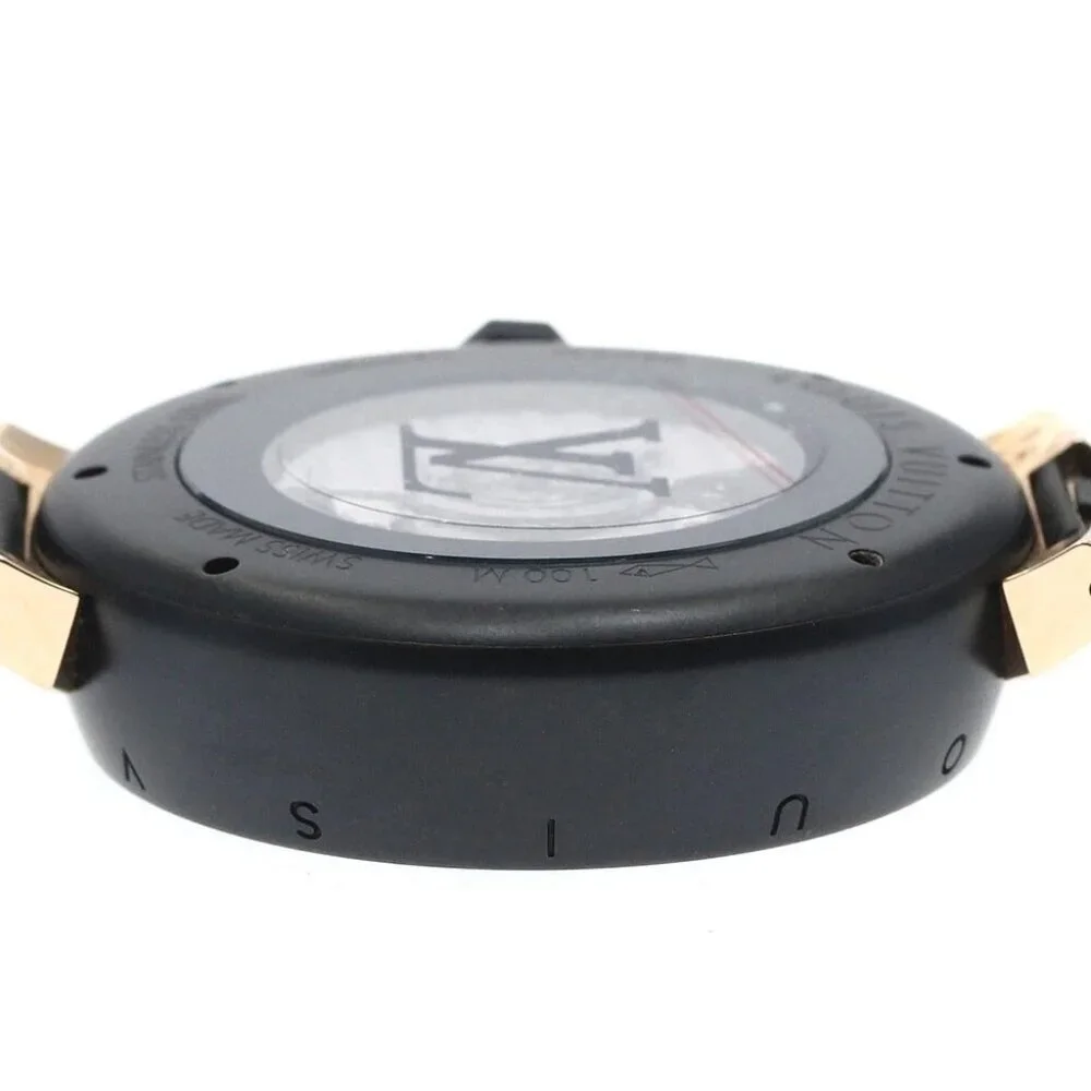 LOUIS VUITTON Tambour Damier Cobalt QA090 Automatic Men's Watch_883864